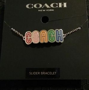 BRAND NEW COACH Rainbow Slider Bracelet
